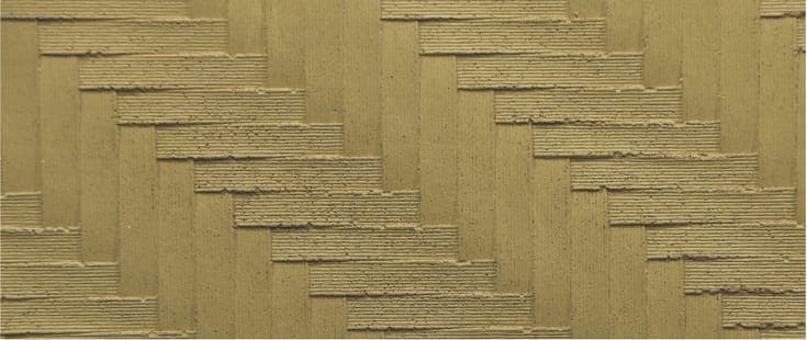 Rattan Knit flexible clay cladding — deep basket weave and coiled rope, eight tones